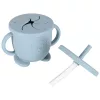 silicon farfurii pentru copii, pentru sugari, pentru raci, 9 piese set, albastru