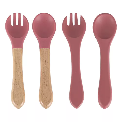 silicon farfurii pentru copii, pentru sugari, pentru raci, 9 piese set, închis roz