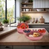silicon farfurii pentru copii, pentru sugari, pentru raci, 9 piese set, închis roz