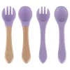 silicon set pentru copii, 8 piese, lila