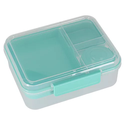 Uzsonnásdoboz rekeszekkel, osztott, 2200ml, menta