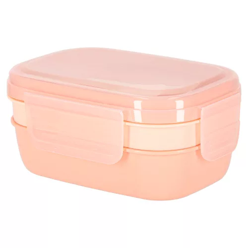 Cutie pentru gustare compartimentekkel, osztott, 1900ml, portocaliu