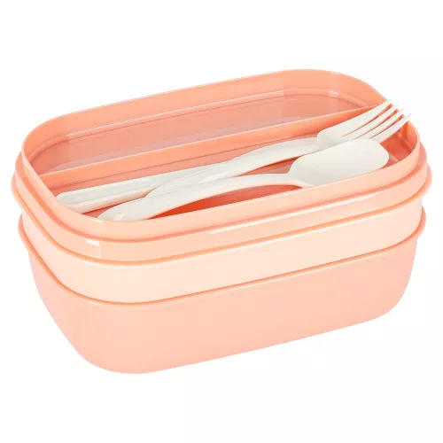 Cutie pentru gustare compartimentekkel, osztott, 1900ml, portocaliu