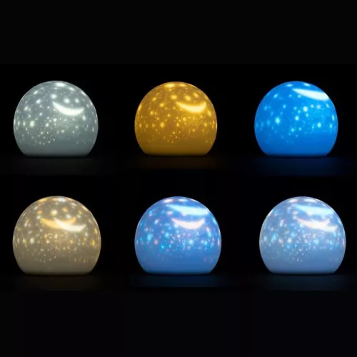 Asalite LED Éjjeli Lámpa Csillagos Gömb 1W