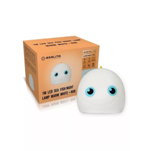 Asalite LED Éjjeli Lámpa Halacska 1W