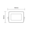 Asalite LED Reflektor Slim 10W 4500K (900 lumen)