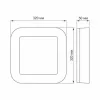LED corp de iluminat, 24W, pătrat, alb natural, IP65, VIDEX Vika