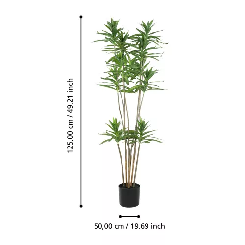 EGLO Living, 428023, YUBETSU, Művirág, Zöld, Fekete