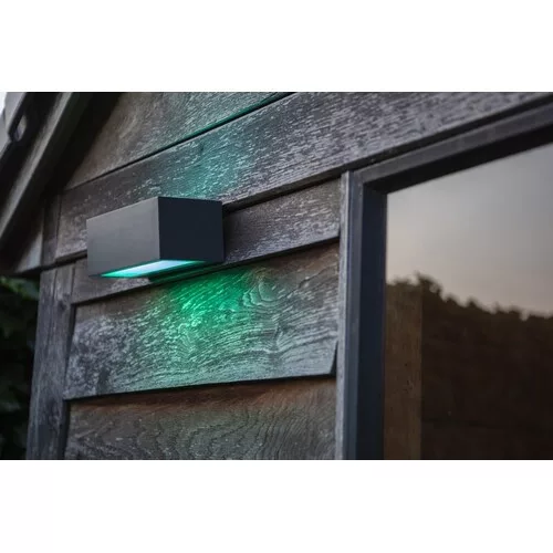 LED lámpatest , oldalfali , 16W , RGB , CCT , dimmelhető , kültéri , IP54 , LUTEC CONNECT , GEMINI
