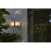 LED lámpatest , oldalfali , 2 irányú , 23W , természetes fehér , matt fekete , kültéri , IP54 , LUTEC , CUBA