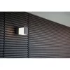 LED lámpatest , oldalfali , 12W , meleg fehér , szürke , kültéri , IP54 , LUTEC , CUBA