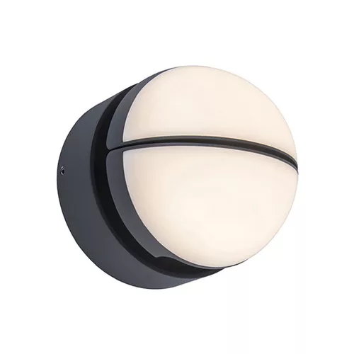 corp de iluminat LED , lateral de perete , 2 direcții , 13W , cald alb , negru , exterior , IP54 , LUTEC , EKLIPS