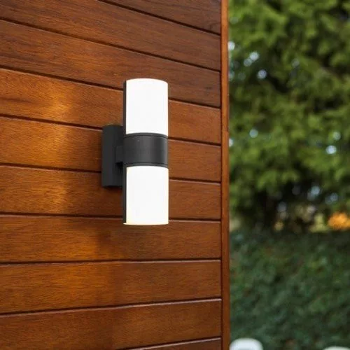 corp de iluminat LED , lateral de perete , 2 direcții , 15W , cald alb , negru , exterior , IP54 , LUTEC , CYRA