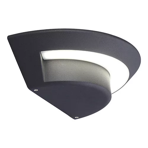 corp de iluminat LED , lateral de perete , 7W , natural alb , gri , exterior , IP54 , LUTEC , GHOST