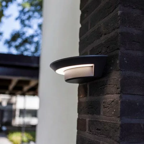 corp de iluminat LED , lateral de perete , 7W , natural alb , gri , exterior , IP54 , LUTEC , GHOST