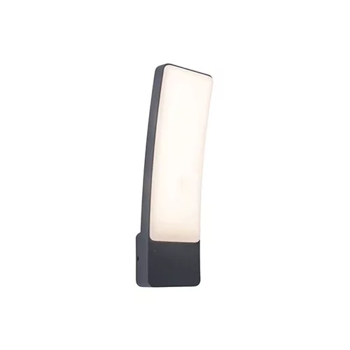 LED lámpatest , oldalfali , 18W , természetes fehér , szürke , IP54 , LUTEC , KIRA