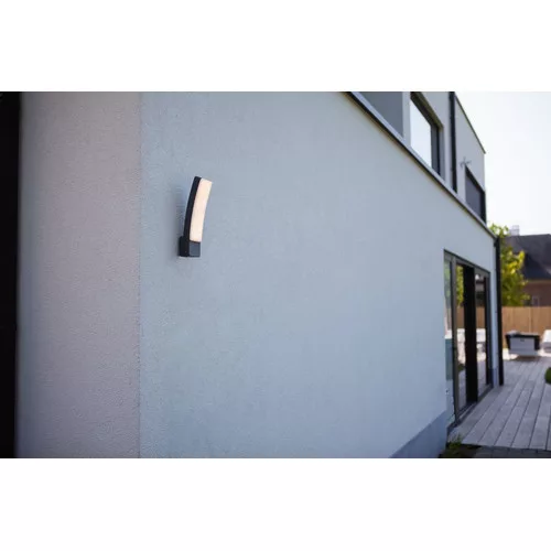 LED lámpatest , oldalfali , 18W , természetes fehér , szürke , IP54 , LUTEC , KIRA
