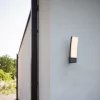 LED lámpatest , oldalfali , 18W , természetes fehér , szürke , IP54 , LUTEC , KIRA