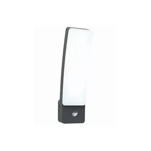 LED lámpatest , oldalfali , 18W , természetes fehér , mozgásérzékelős , szürke , IP54 , LUTEC , KIRA