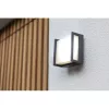 LED lámpatest , oldalfali , 8.5W , meleg fehér , fekete , kültéri , IP54 , LUTEC , QUBO
