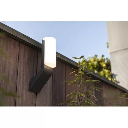 corp de iluminat LED , lateral de perete , 14W , natural alb , gri , exterior , IP44 , LUTEC , BATI