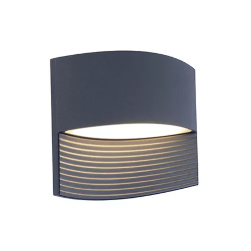 LED lámpatest , oldalfali , 2 irányú , 11W , meleg fehér , szürke , kültéri , IP54 , LUTEC , LOTUS