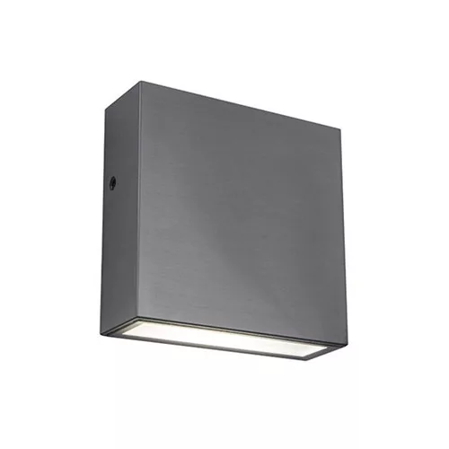 LED lámpatest , oldalfali , 1 irányú , 9W , természetes fehér , acél , kültéri , IP54 , LUTEC , GEMINI XF