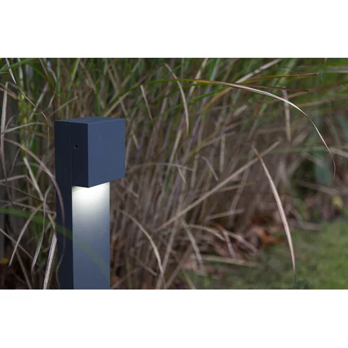 Led corp de iluminat , lampă de podea , închis gri , 9 Watt , natural alb , exterior , IP54 , LUTEC, GEMINI XF