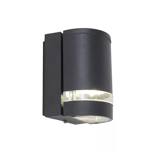 LED lámpatest , oldalfali , GU10 foglalat , sötét szürke , kültéri , IP44 , LUTEC , FOCUS