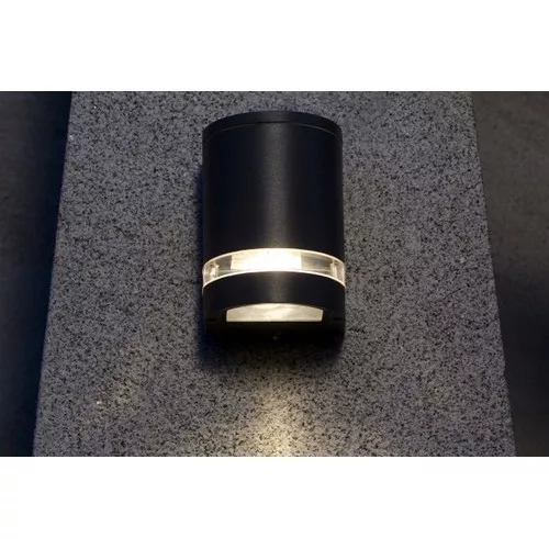 LED lámpatest , oldalfali , GU10 foglalat , sötét szürke , kültéri , IP44 , LUTEC , FOCUS