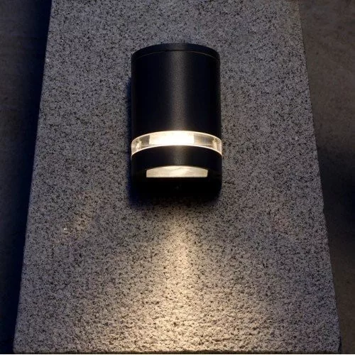 LED lámpatest , oldalfali , GU10 foglalat , sötét szürke , kültéri , IP44 , LUTEC , FOCUS