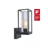 LED lámpatest , oldalfali , E27 foglalat , matt fekete , kültéri , IP44 , LUTEC , FLAIR