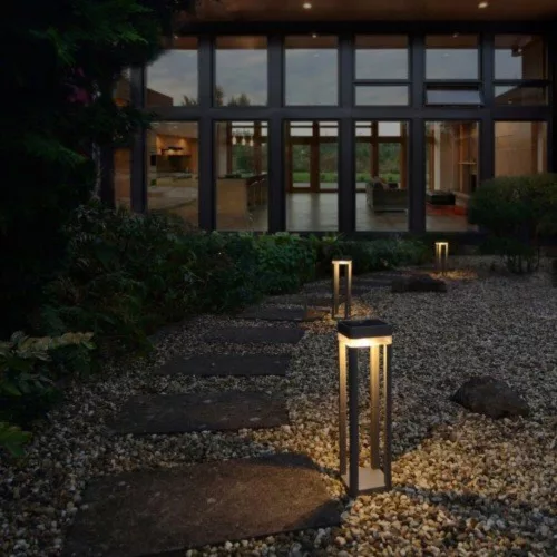 Led corp de iluminat , de podea , exterior , 1W , solar , reglabil , cald alb , IP44 , gri , LUTEC , TABLE CUBE