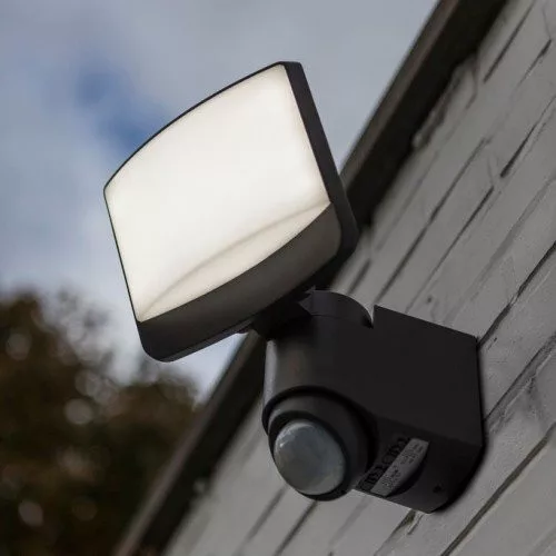 LED proiector , 8W , solar , cu senzor de mișcare , natural alb , exterior , IP44 , LUTEC , SUNSHINE