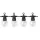 Led ghirlandă luminoasă , de exterior , E27 , 10 buc. x 0.5W , 8 m , alb rece , negru , IP65