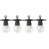 Led ghirlandă luminoasă , de exterior , E27 , 20 buc. x 0.5W , 13 m , alb cald , negru , IP65