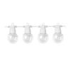 Led ghirlandă luminoasă , de exterior , E27 , 20 buc. x 0.5W , 13 m , alb cald , alb , IP65