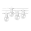 Led ghirlandă luminoasă , de exterior , E27 , 20 buc. x 0.5W , 13 m , alb cald , alb , IP65