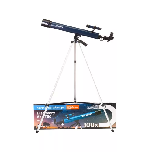 Levenhuk Discovery Sky T50 telescop cu carte