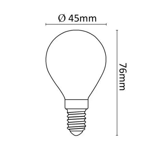 bec halogen G45 mini glob E14 28W 2800K (370 lumen)