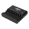 ANSMANN akkumulátortöltő 8xAA / AAA NiMH akku töltéséhez és kisütéséhez - 8-utas, USB, csepptöltés