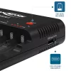 ANSMANN akkumulátortöltő 8xAA / AAA NiMH akku töltéséhez és kisütéséhez - 8-utas, USB, csepptöltés