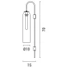 ARTE ILLUMINA CALLIOPE Fali kar MOUNTED E27 10X70 Zöld - GOLD, Eurolamp, 997528