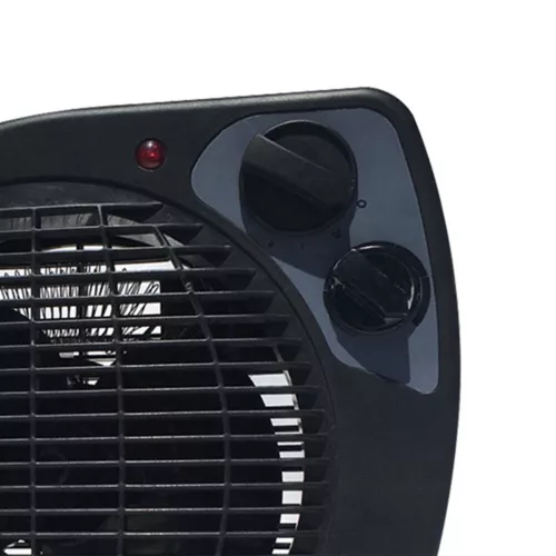 Ventilátoros fűtőtest, 1000/2000W, fekete, Eurolamp, 169616