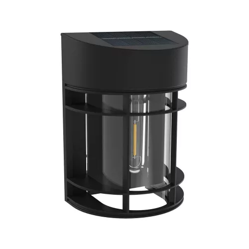 LED szolár napelemes fali lámpa, 2700K, 50lm, ABS-polipropilén, IP44, Modee, ML-WS134