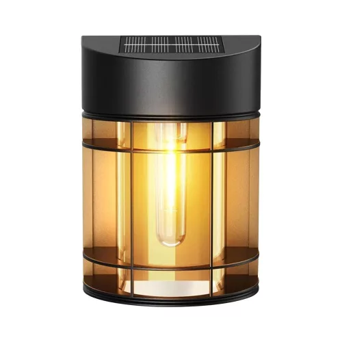LED szolár napelemes fali lámpa, 2700K, 50lm, ABS-polipropilén, IP44, Modee, ML-WS134