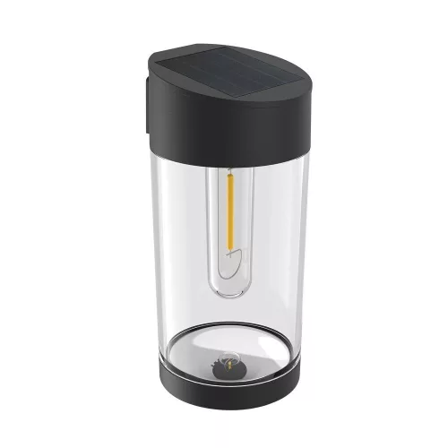 LED szolár napelemes fali lámpa, 2700K, 60lm, ABS-polipropilén, IP44, Modee, ML-WS135