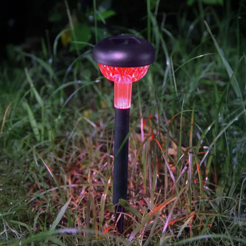 LED szolár napelemes leszúrható lámpa, RGB, műanyag, IP44, Modee, ML-GS027
