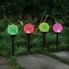 LED szolár napelemes leszúrható lámpa, rozsdamentes acél + műanyag, IP44, Modee, ML-GS034