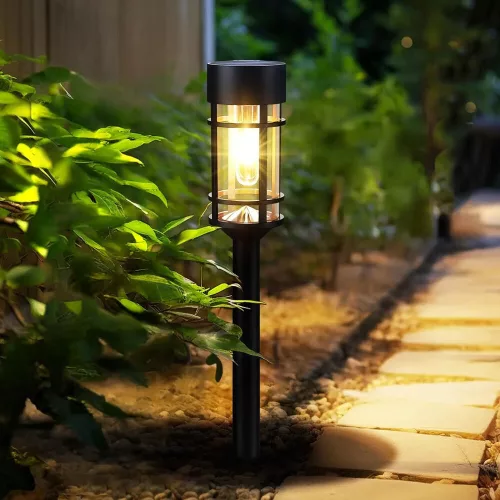 LED szolár napelemes leszúrható lámpa, 3000K, műanyag, IP44, Modee, ML-GS040